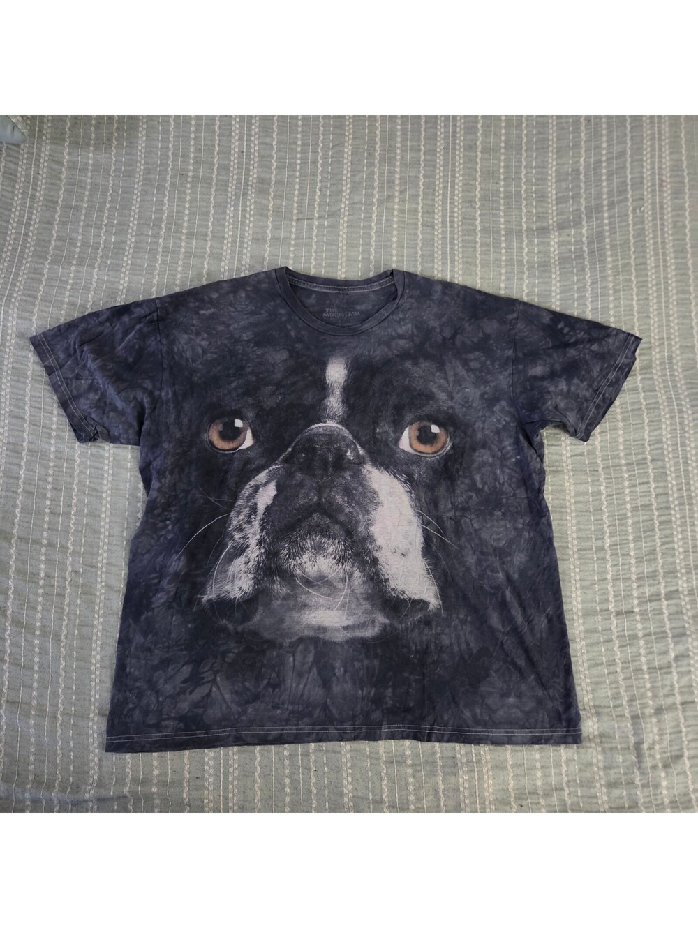The Mountain Boston Terrier Tie Dye Graphic T Shirt